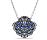 Swar*vski - Idyllia pendant and brooch Shell, Long, Blue, Mixed metal finish - 5683032